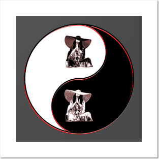 yin yang balance harmony design eastern temple vibes Posters and Art